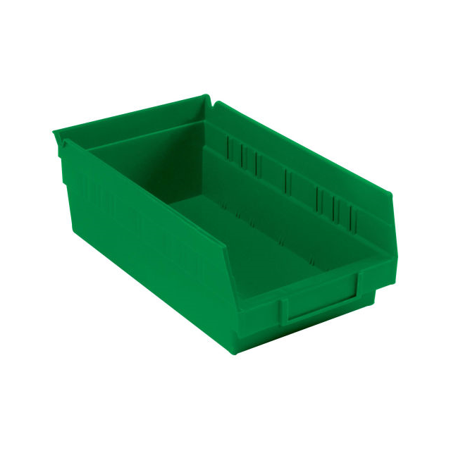 NESTABLE SHELF BIN, PLASTIC, 6-5 NESTABLE SHELF BIN, PLASTIC, 6-5