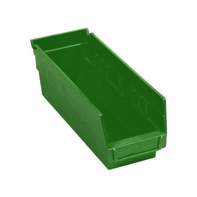 NESTABLE SHELF BIN, PLASTIC, 4-1
