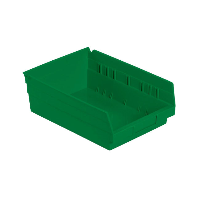 NESTABLE SHELF BIN, PLASTIC, 8-3