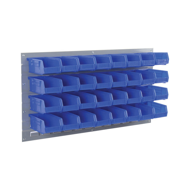 WALL BIN RACK PANEL W/(32) BLUE WALL BIN RACK PANEL W/(32) BLUE