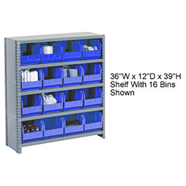 CLOSED BIN SHELVING W/6 SHELVES CLOSED BIN SHELVING W/6 SHELVES