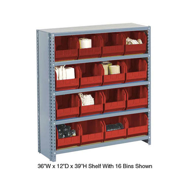 CLOSED BIN SHELVING W/5 SHELVES