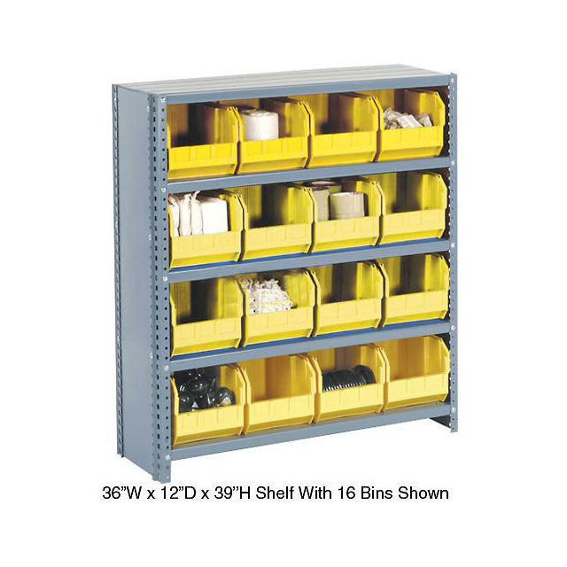 CLOSED BIN SHELVING W/11 SHELVES