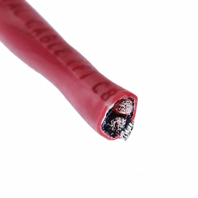 CABLE 2COND 22AWG RED SHLD
