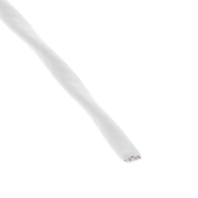 CABLE 2CON 24AWG WHT SHLD FEET