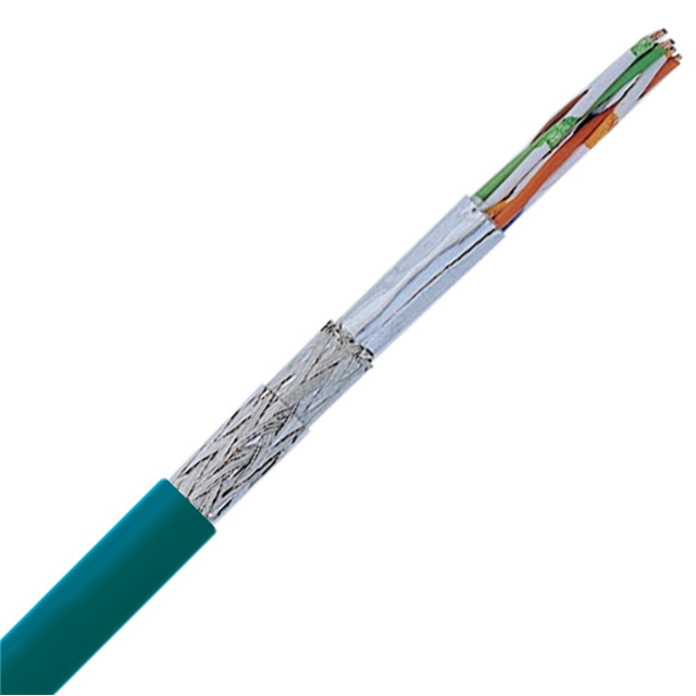 CABLE CAT5 4COND 22AWG GRN FEET