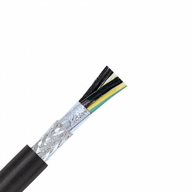 CABLE 3COND 16AWG BLK SHLD FEET