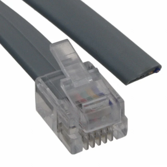 CABLE MOD 6P6C PLUG TO CABLE 7'