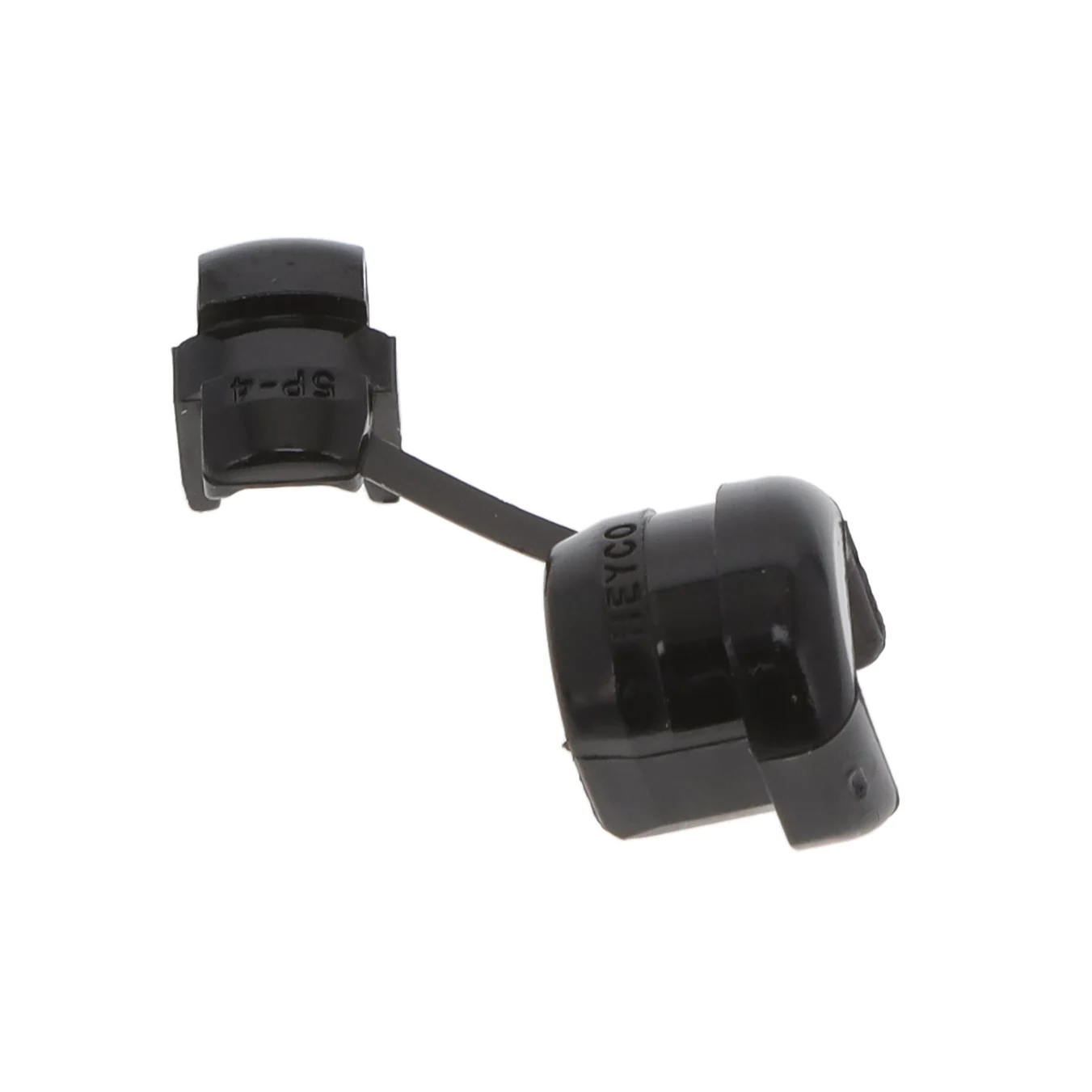 BUSHING W/STR RELIEF PA66 BLACK
