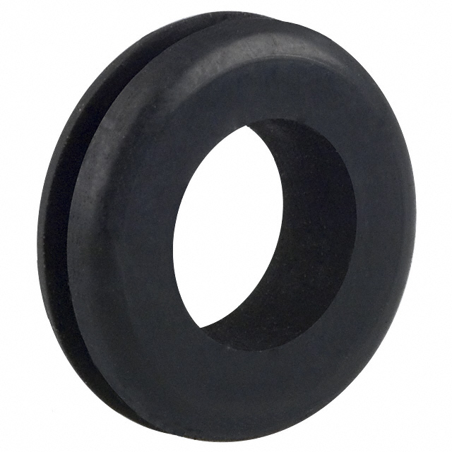 GROMMET 0.500" RUBBER BLACK