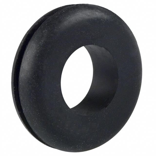 GROMMET 0.500" RUBBER BLACK