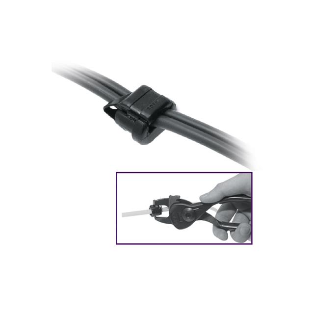 BUSHING W/STR RELIEF PA66 BLACK BUSHING W/STR RELIEF PA66 BLACK