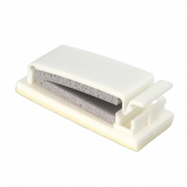 CBL CLIP FLAT NATURAL ADHESIVE
