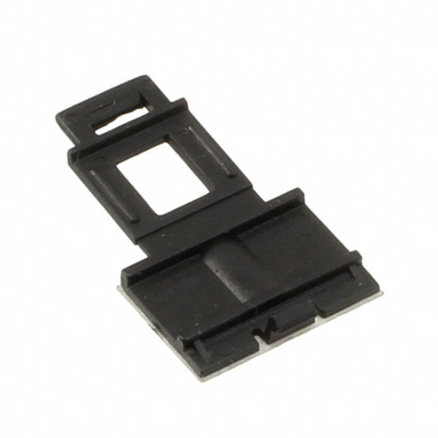 CBL CLIP FLAT BLACK ADHESIVE