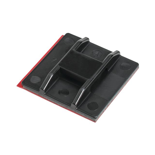 CABLE TIE HLDR QUAD ADHESIVE BLK CABLE TIE HLDR QUAD ADHESIVE BLK