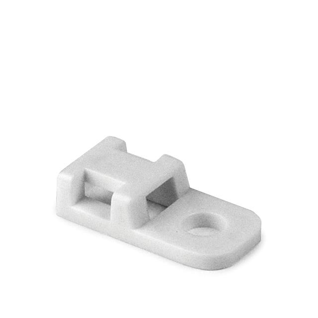 CABLE TIE HLDR SNGL SCREW #8 WHT