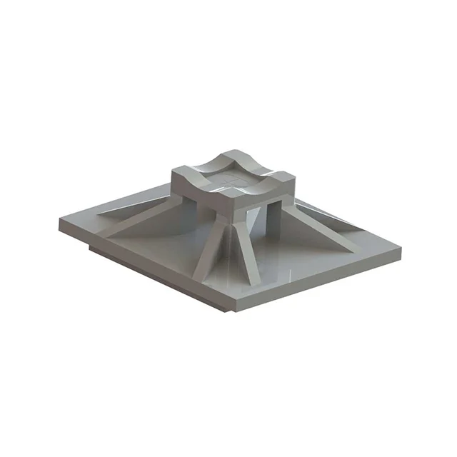 CABLE TIE HLDR QUAD ADH NATURAL