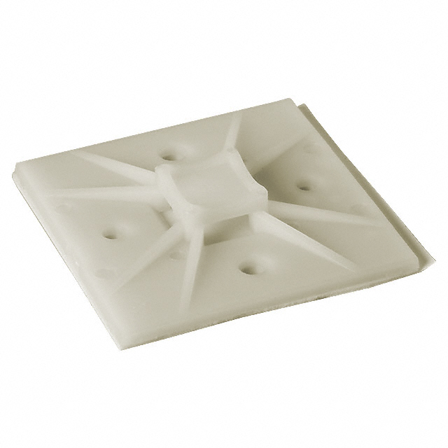 CABLE TIE HLDR QUAD ADH NATURAL