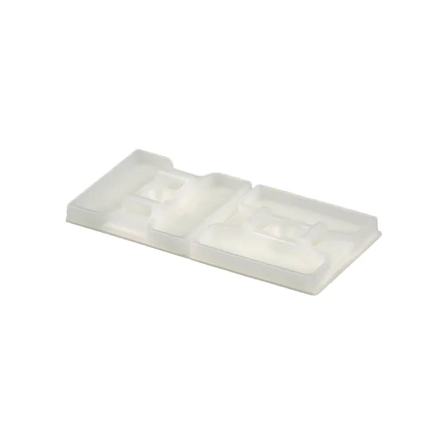 CABLE TIE HLDR QUAD ADHESIVE WHT
