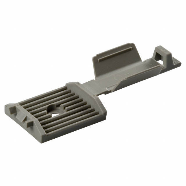 CABLE TIE HLDR SNGL SCRW #6 GRAY