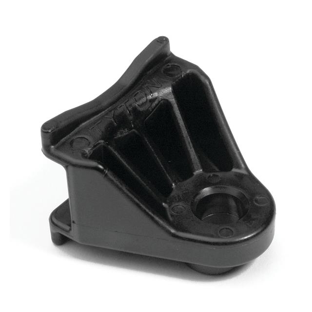 CABLE TIE HLDR SNGL OVAL MNT BLK