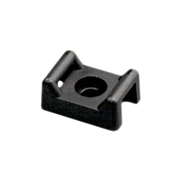 CABLE TIE HLDR DUAL SCRW 1/4 BLK