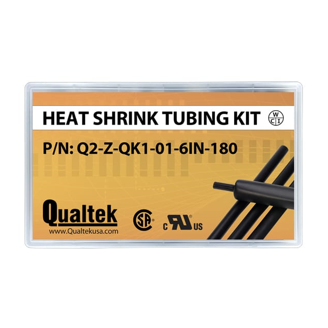 HEATSHRNK KIT 6" 3/64-1/4" 180PC