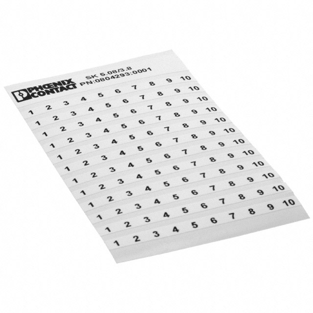 MARKER CARD PRINTED 1-10