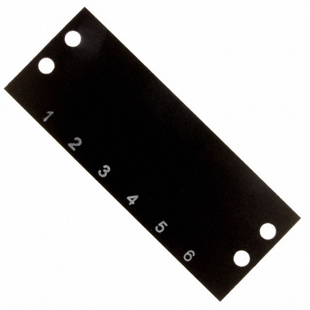 BARRIER BLK MARKER STRIP 6POS BARRIER BLK MARKER STRIP 6POS