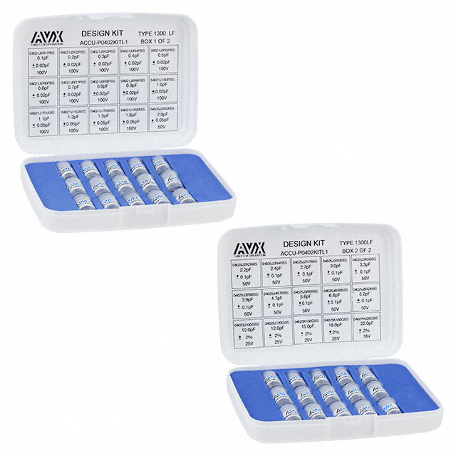 CAP KIT THIN FILM 0.1-22PF 600PC