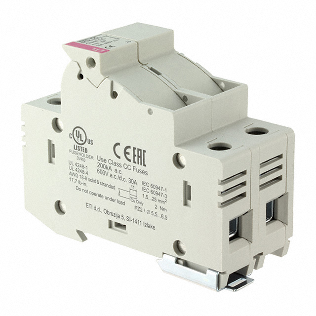 FUSE HLDR CART 600V 30A DIN RAIL
