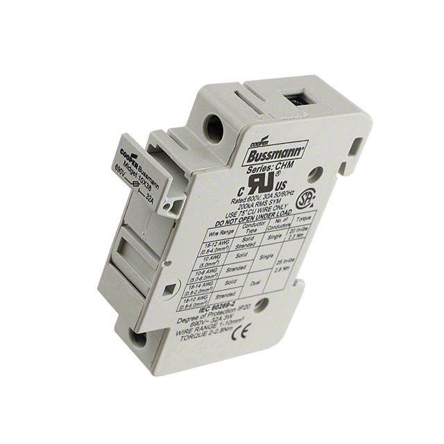 FUSE HLDR CART 600V 30A DIN RAIL FUSE HLDR CART 600V 30A DIN RAIL