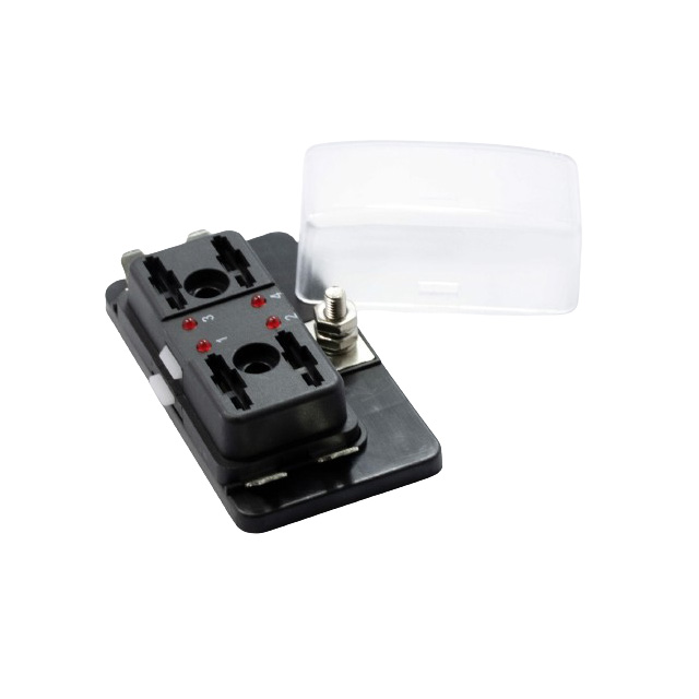 REGULAR FUSE BLOCK, 4 POLE LED REGULAR FUSE BLOCK, 4 POLE LED