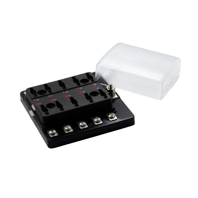 REGULAR FUSE BLOCK, 10 POLE LED REGULAR FUSE BLOCK, 10 POLE LED