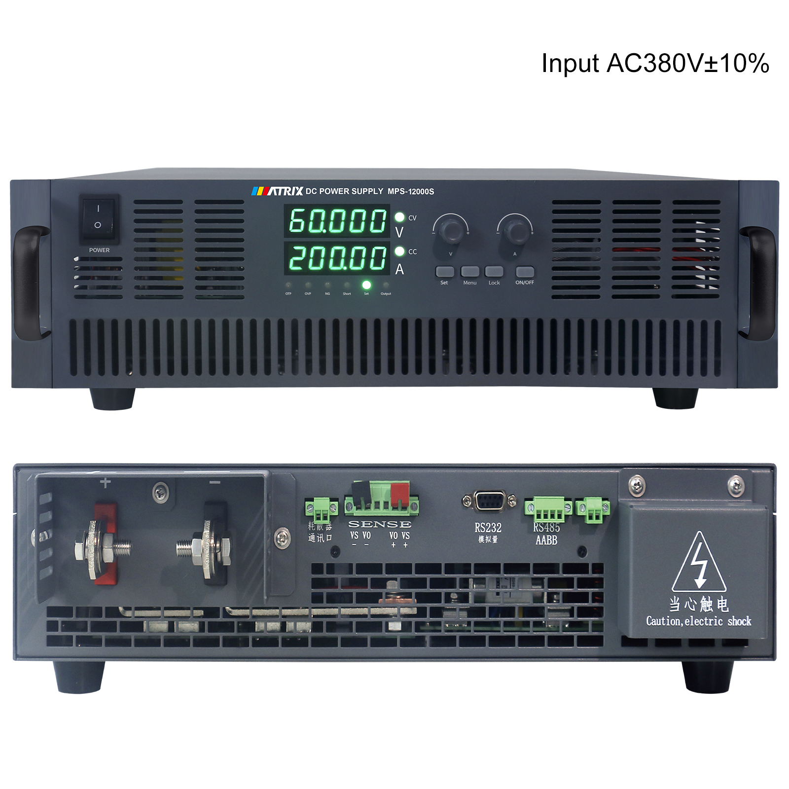 30V 400A, 12KW, Input 342~418VAC 30V 400A, 12KW, Input 342~418VAC
