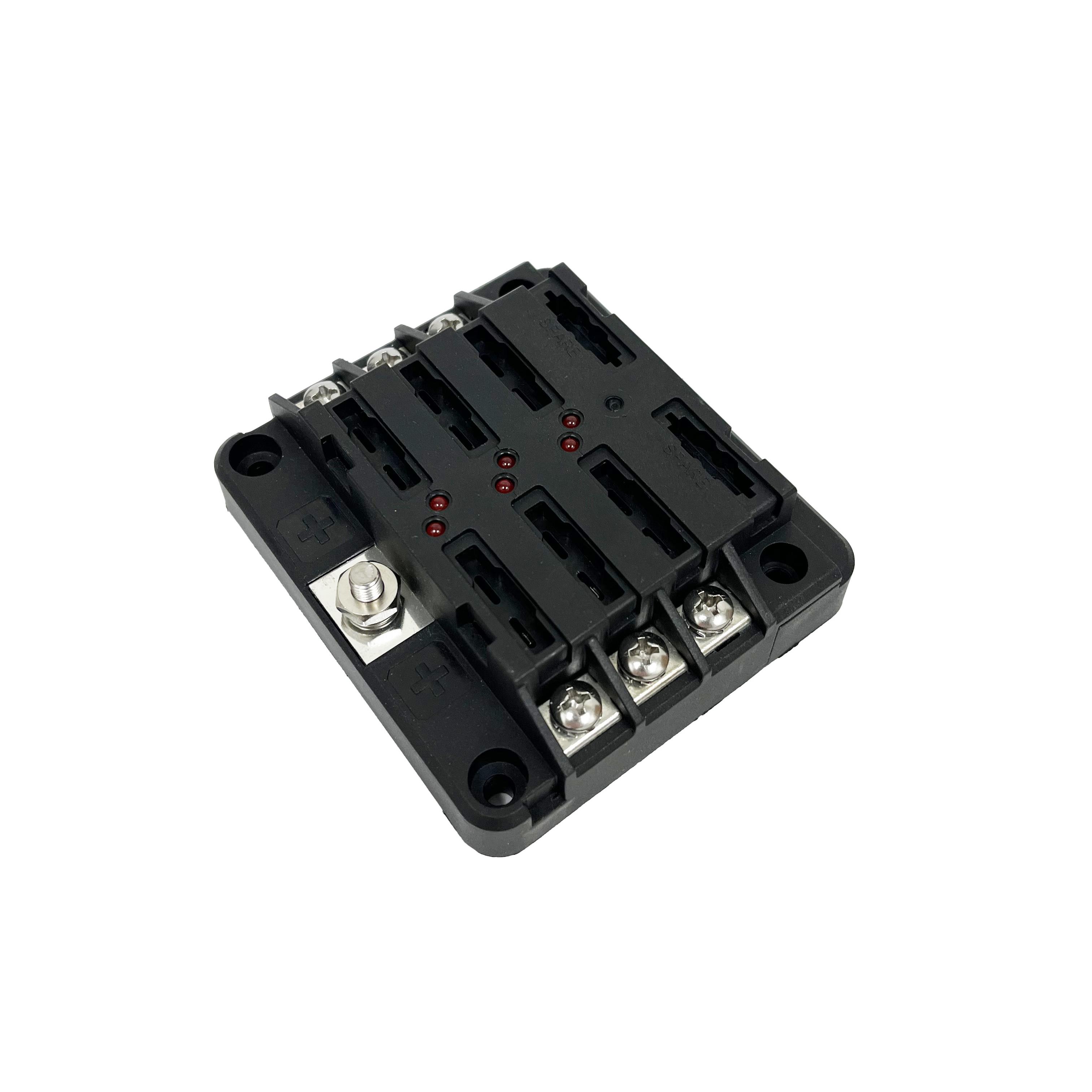 Reg Fuse Block - LED/Ground, 6P Reg Fuse Block - LED/Ground, 6P
