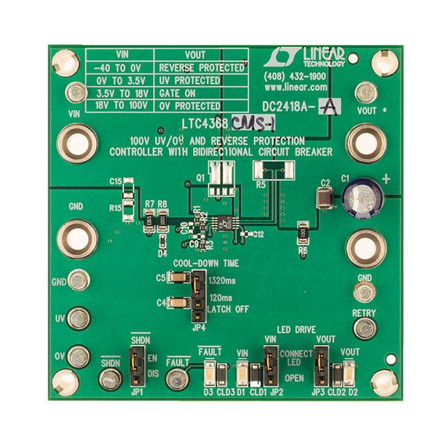 EVAL BOARD FOR LTC4368-1