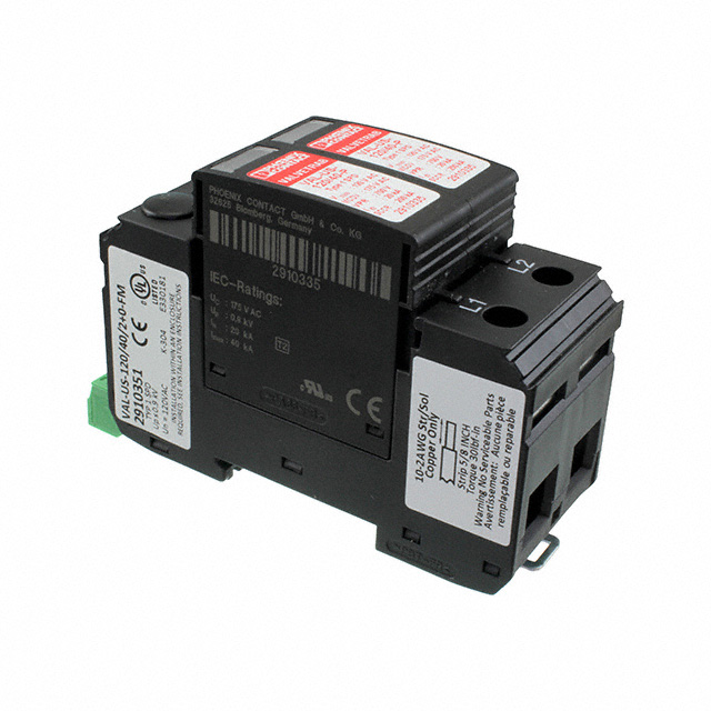 SPD TYPE 2 350VAC MCOV 1 POLE