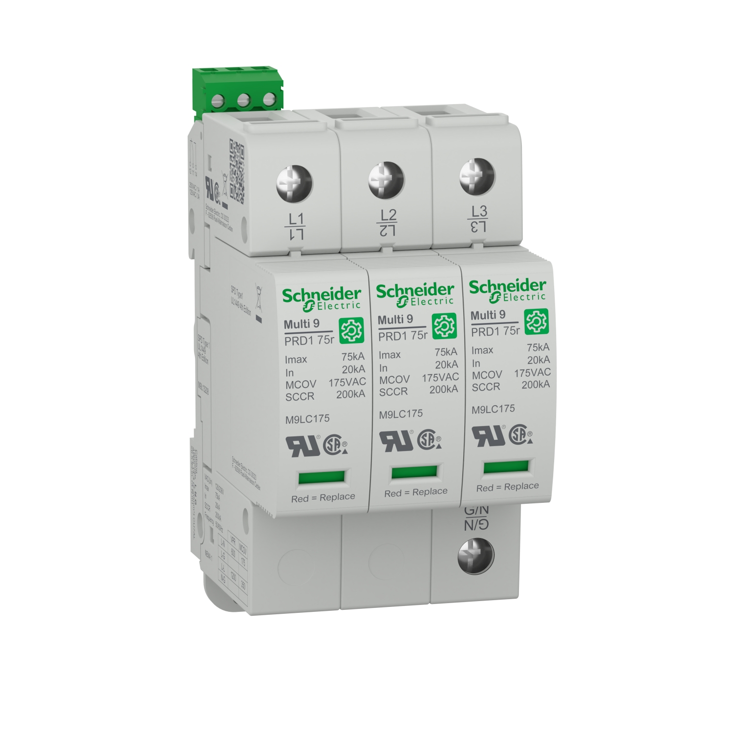 SPD TYPE 1 350VAC MCOV 1 POLE