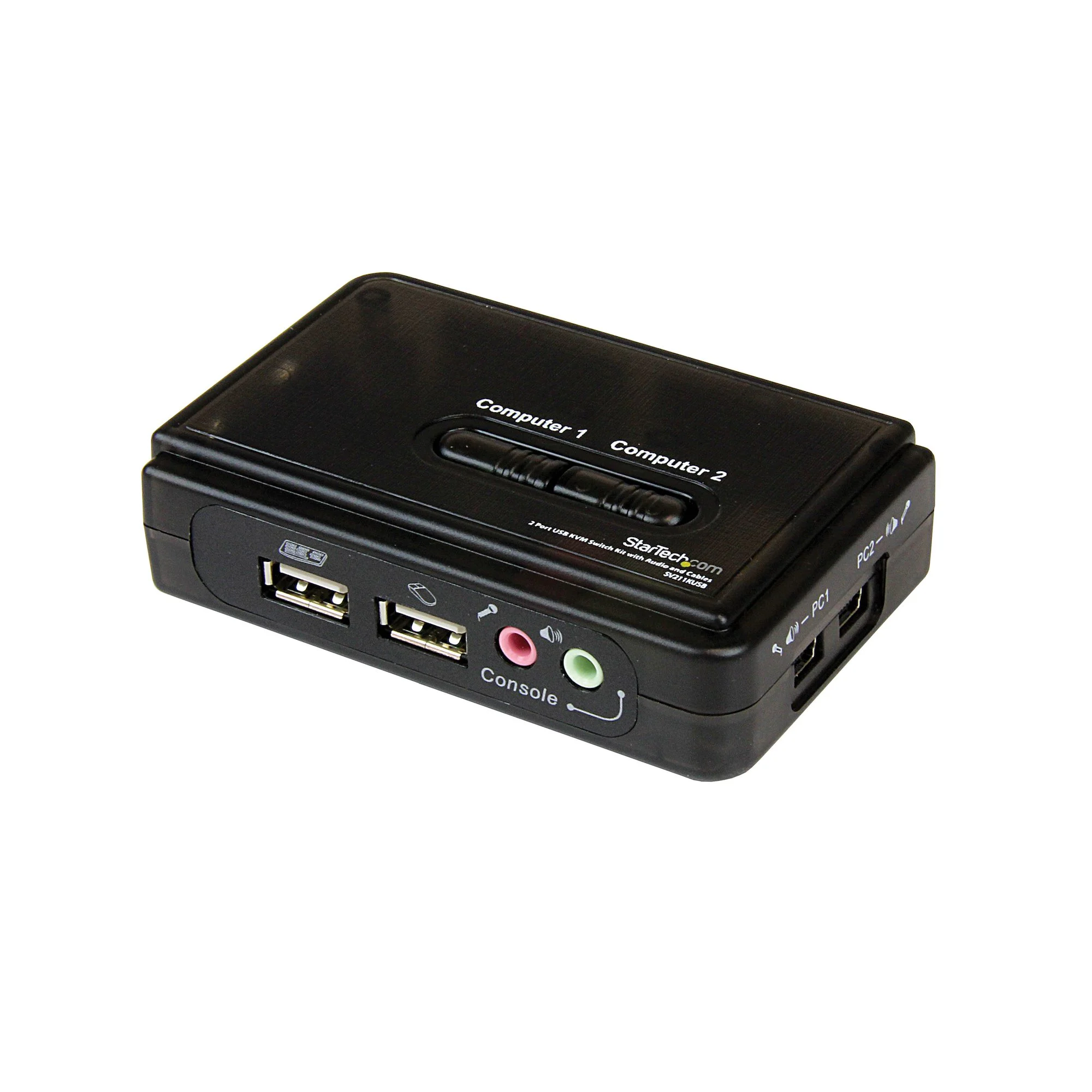 2 PORT BLACK USB KVM SWITCH KIT