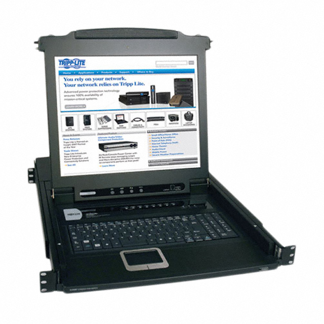 SWITCH KVM 8PORT 1U W/LCD PS/2