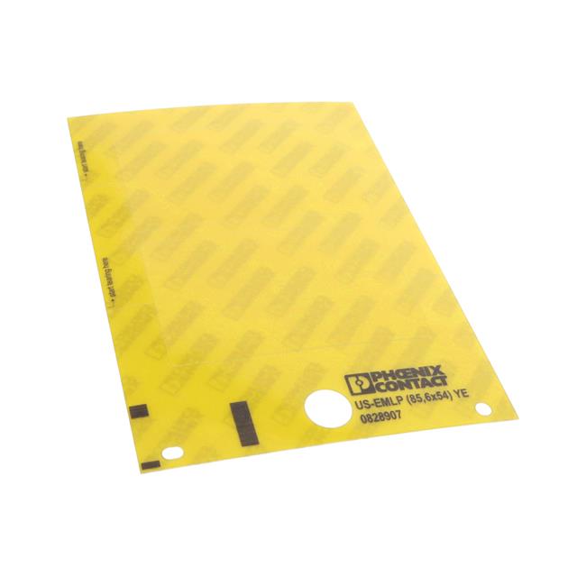 PLASTIC LABEL CARD YELLOW