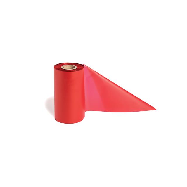 LONG RED RIBBON ON 1" CORE