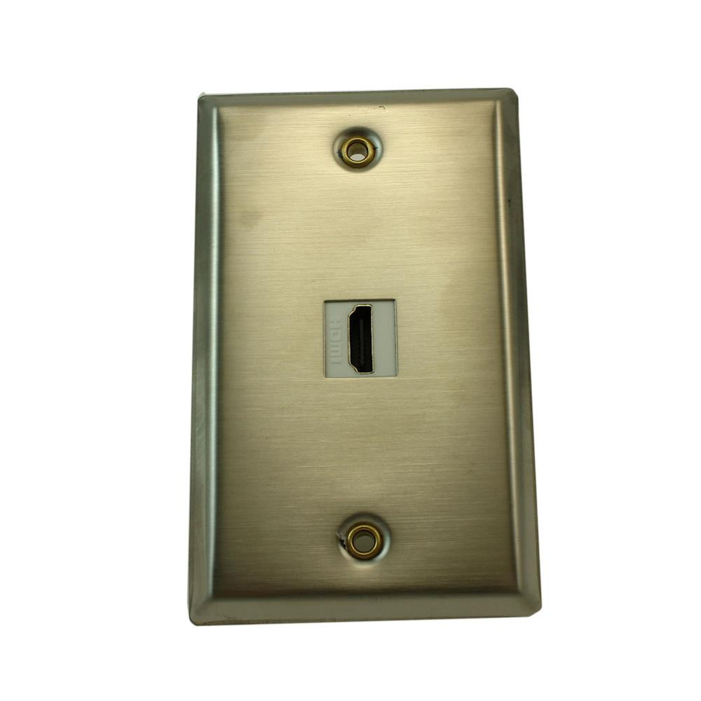 Stainless HDMI F/F Wall plate Stainless HDMI F/F Wall plate
