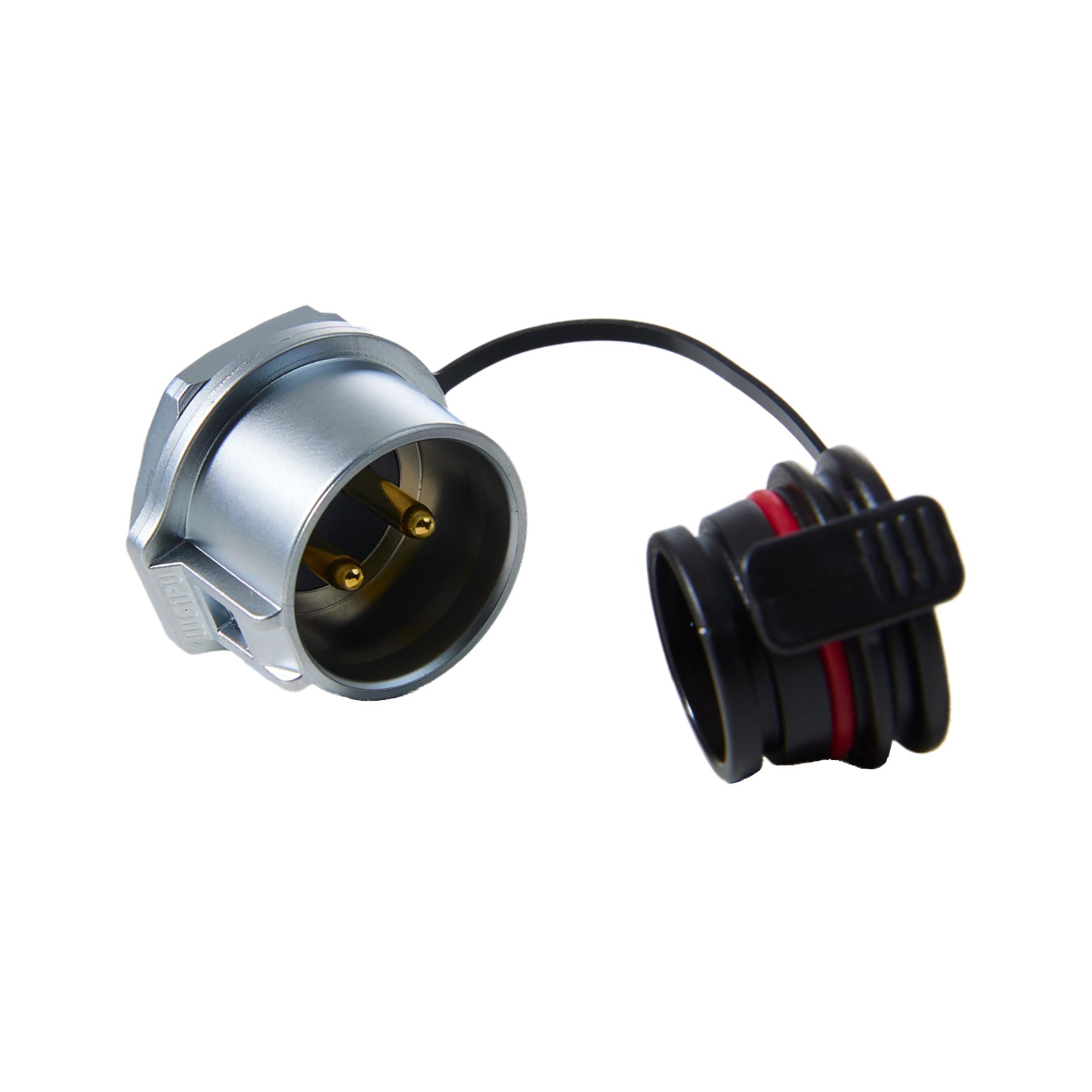 CONN RCPT MALE 2P SOLDER