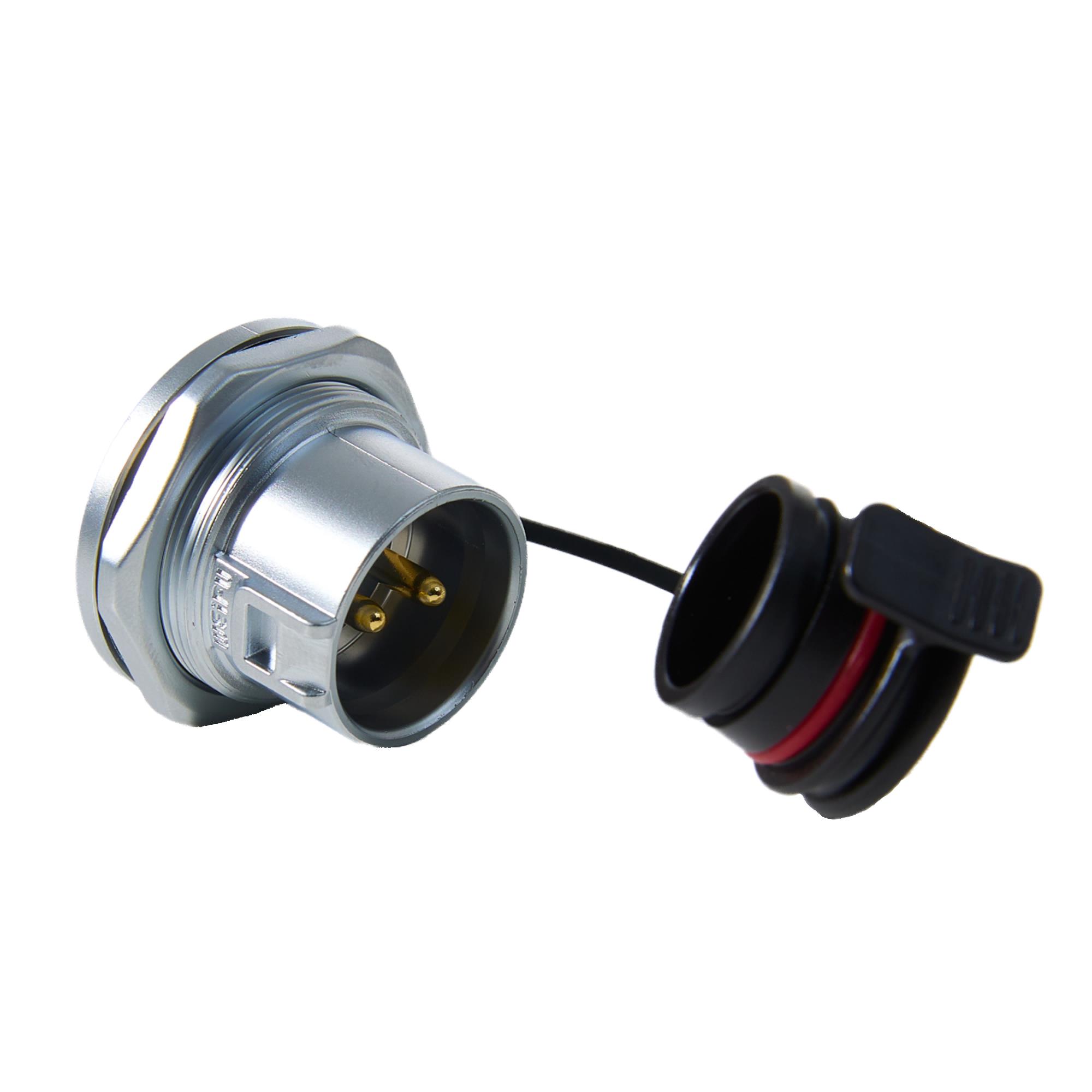 CONN RCPT MALE 2P SOLDER