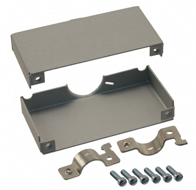 CONN SHIELD 50POS 2PC SHORT ALUM