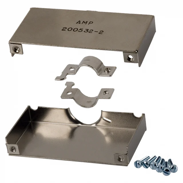 CONN SHIELD 50POS 180 SHRT STEEL