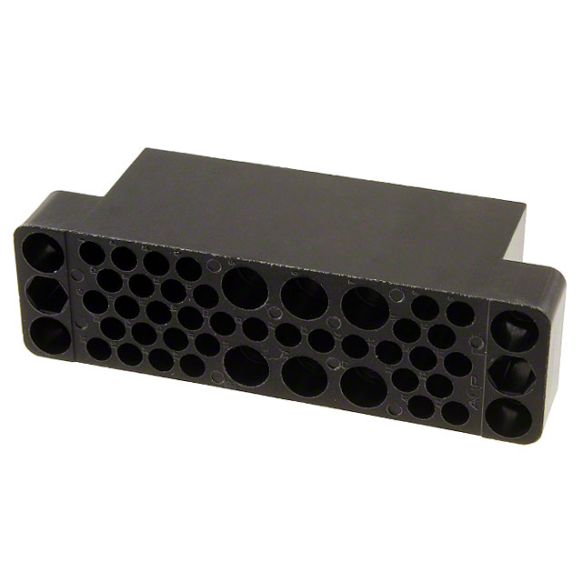 CONN PLUG HSG 42POS BLK PNL MNT