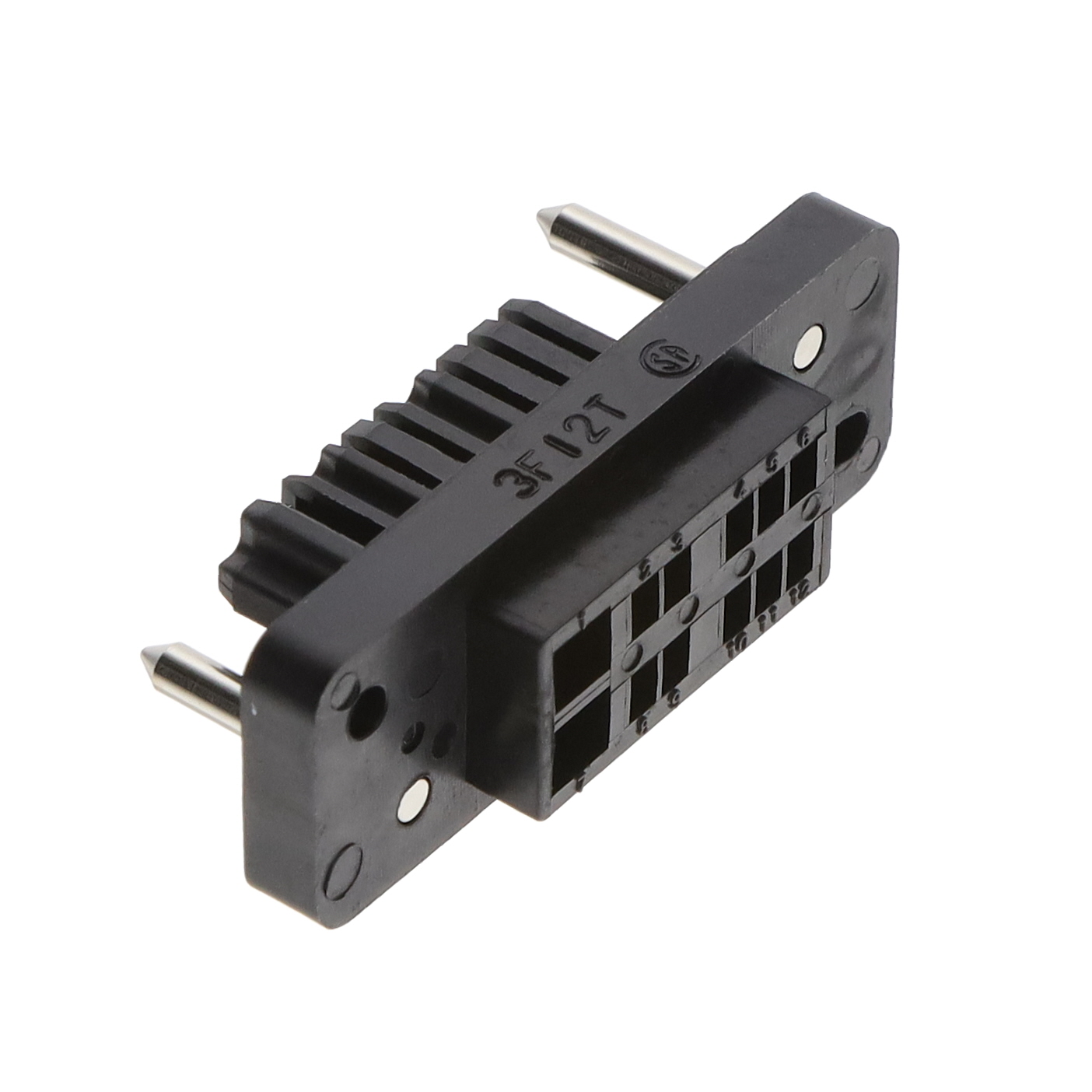 CONN PLUG HSG RACK & PNL 12P BLK